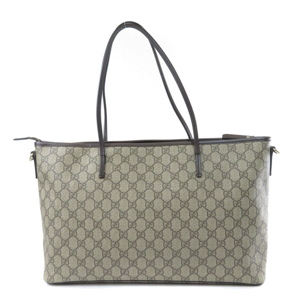Gucci Brown Tote Supreme GG Canvas beige canvas Bag monogram